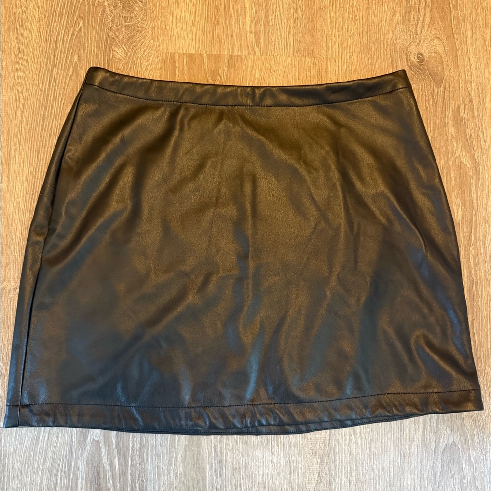 Gap Faux Leather Mini Skirt